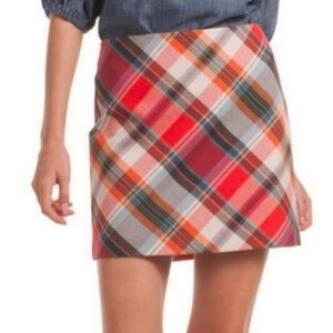 Trina Turk Plaid Mini Skirt -NWOT Sz 6